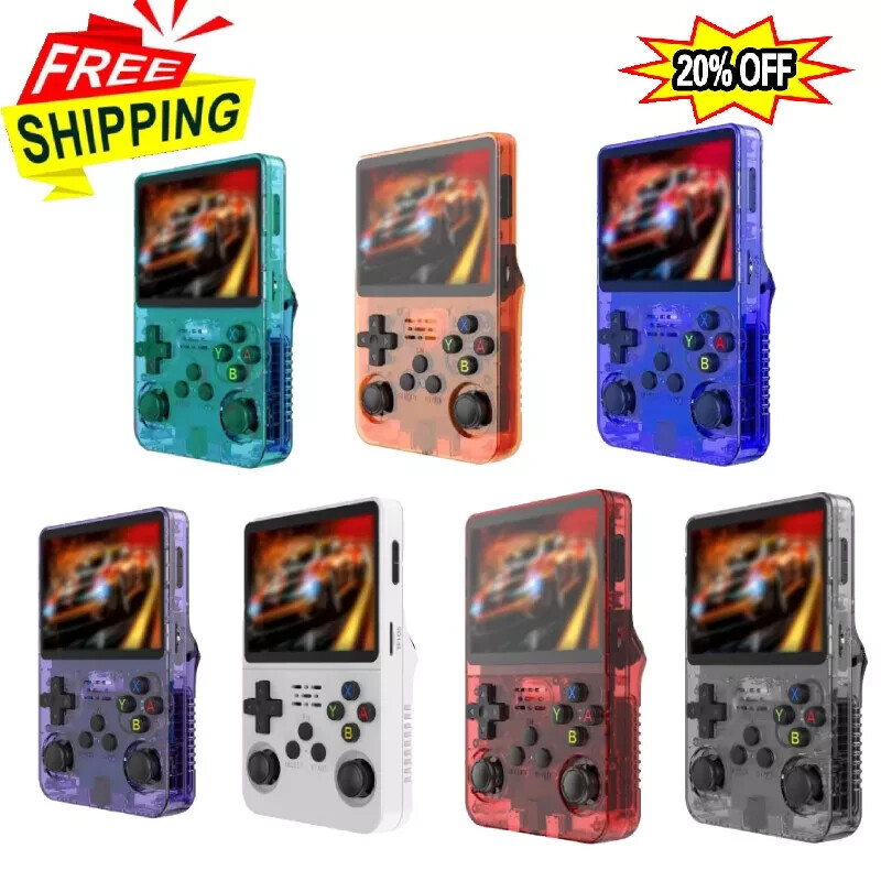 Handheld Game Console Retro Style Built-in 15000+ Games 64GB Fast Charge