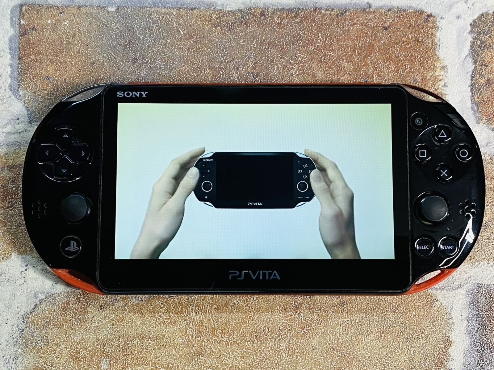 PS Vita Red Black PCH 2000 SONY PlayStation Japan 8GB Memory Charger Tested EX P