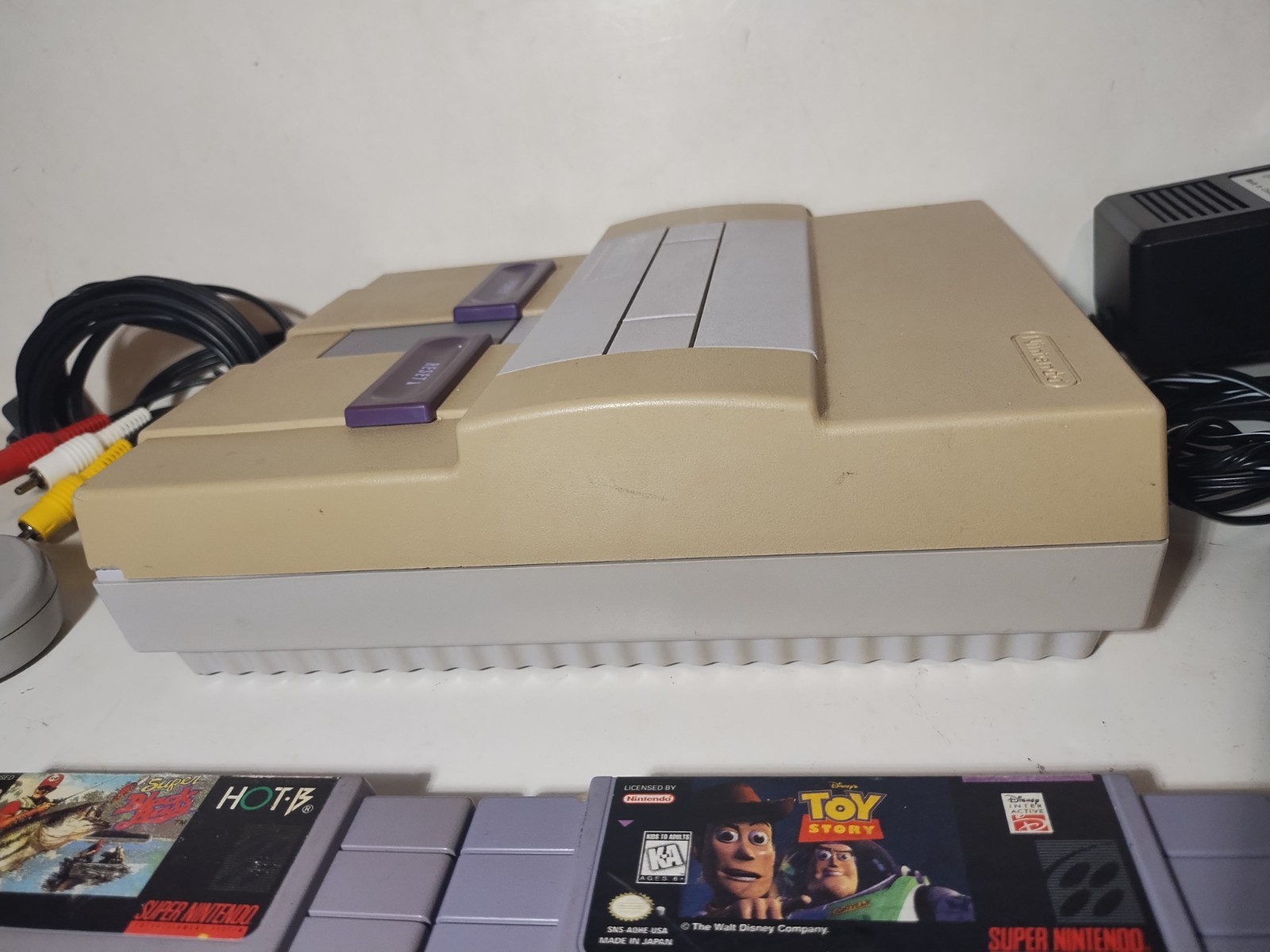 Super Nintendo Control Deck Console System w Games Tested