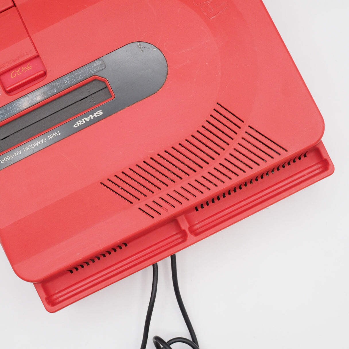 Sharp Twin Famicom Console system AN-500R Red + Magnetic head protection sheet