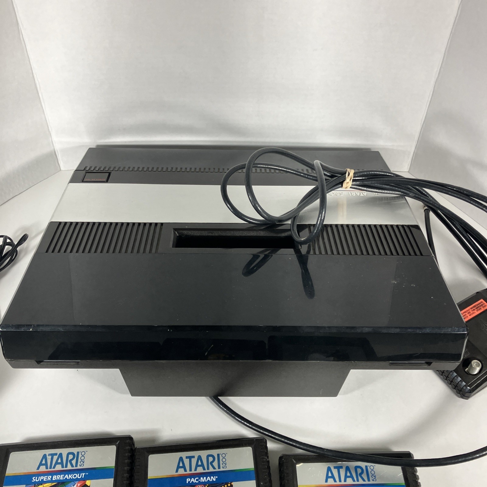 Atari 5200 Console Bundle Power Supply Hookup Cables Games