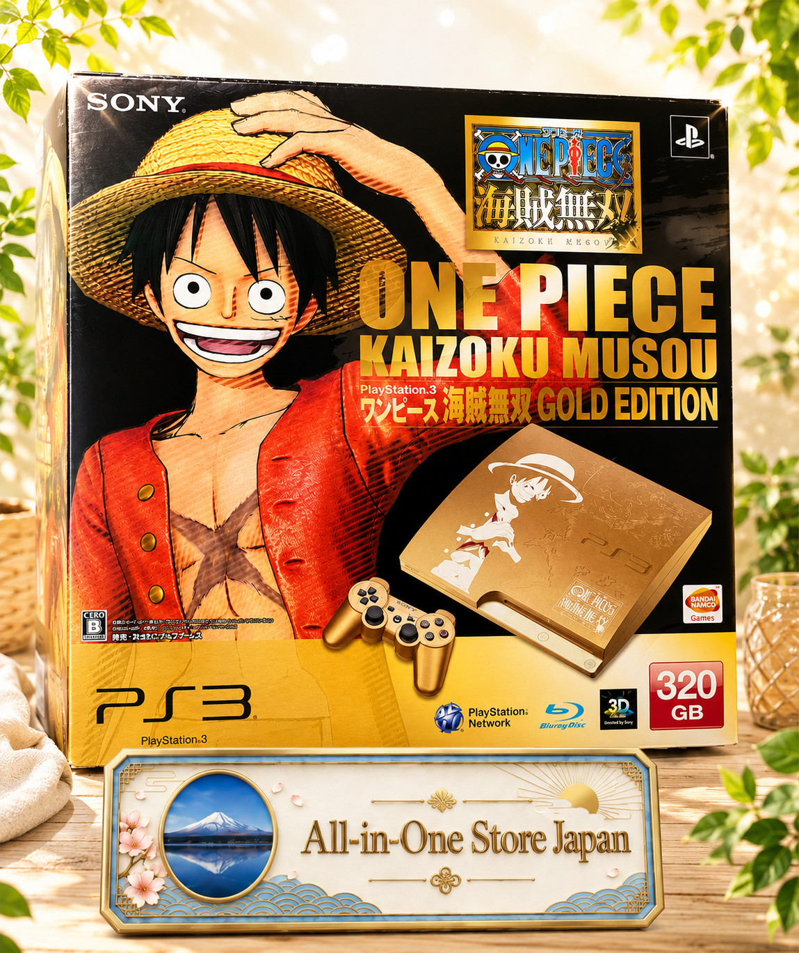 One Piece Kaizoku Musou Gold Edition PS3 Console Limited Model Collector’s Item