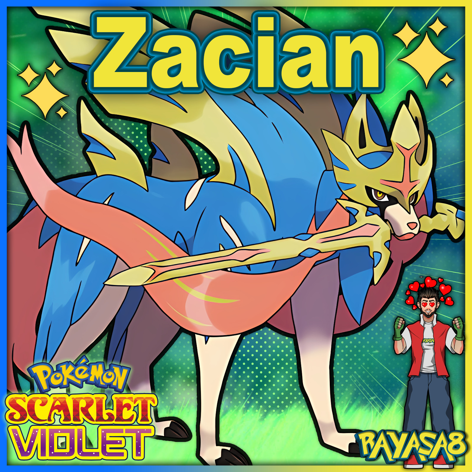 Pokemon Violet Zacian Zamazenta 6IV Trained 🌟Shiny🌟 & Non Shiny Scarlet