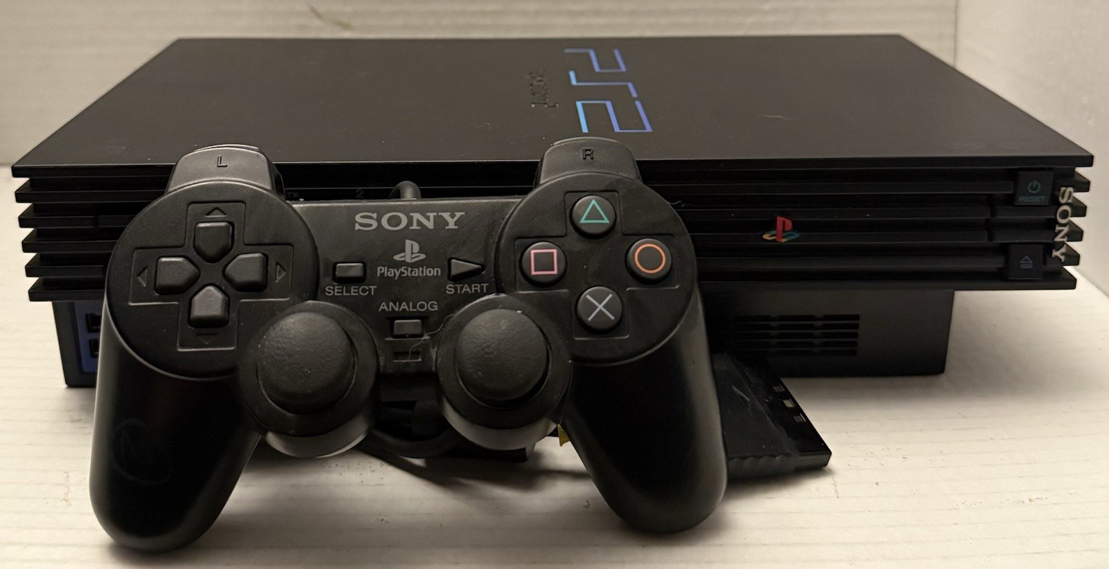Sony PlayStation 2 Console – Black (SCPH-30001) Tested – Controllers & All Wires