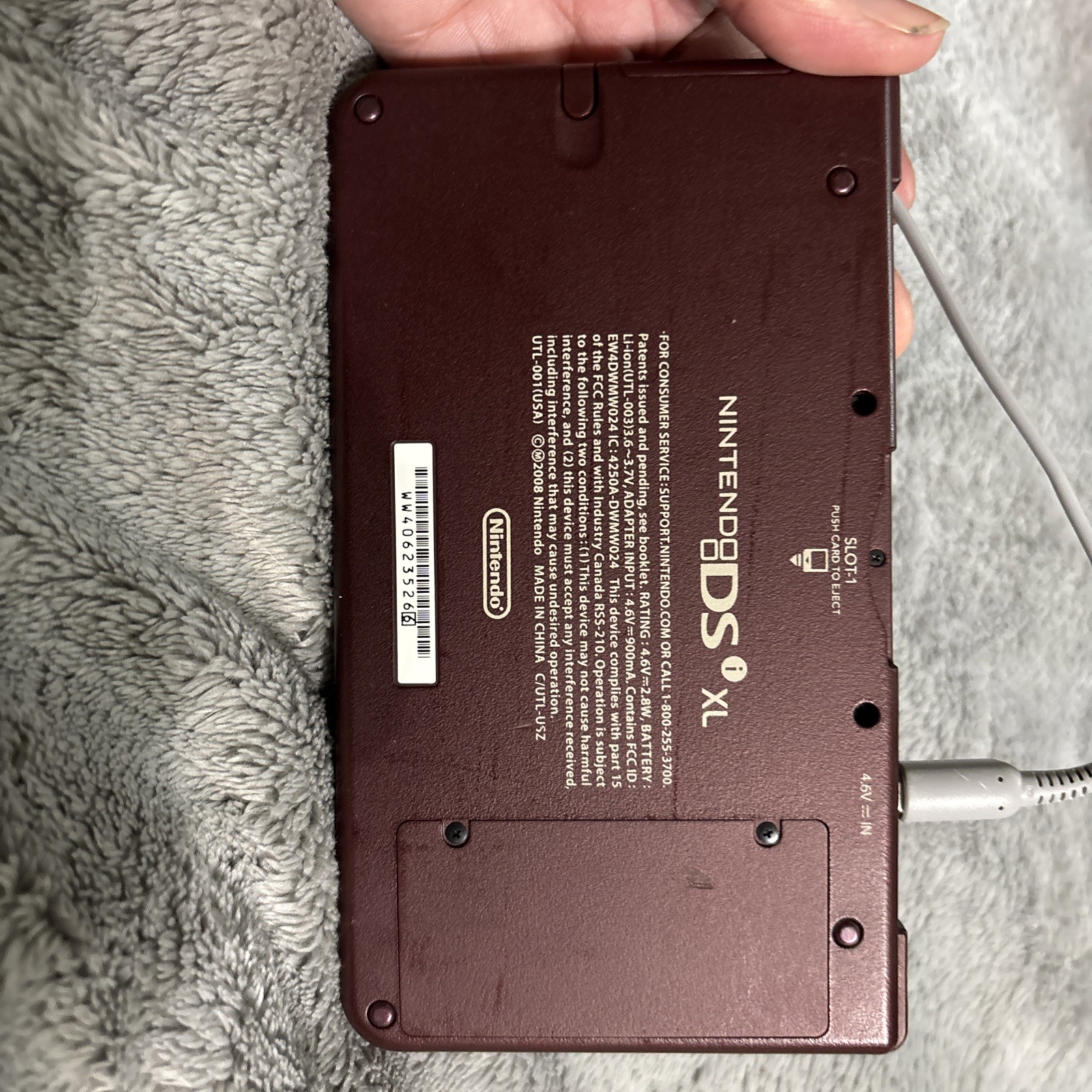 Nintendo DSi XL Launch Edition 256MB Handheld System – Burgundy (good condition)