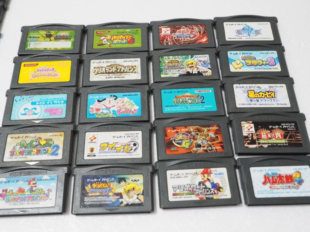 Nintendo Game Boy Advance GBA 20 Game Cartridge Lot Mario Pokemon Kirby Japan