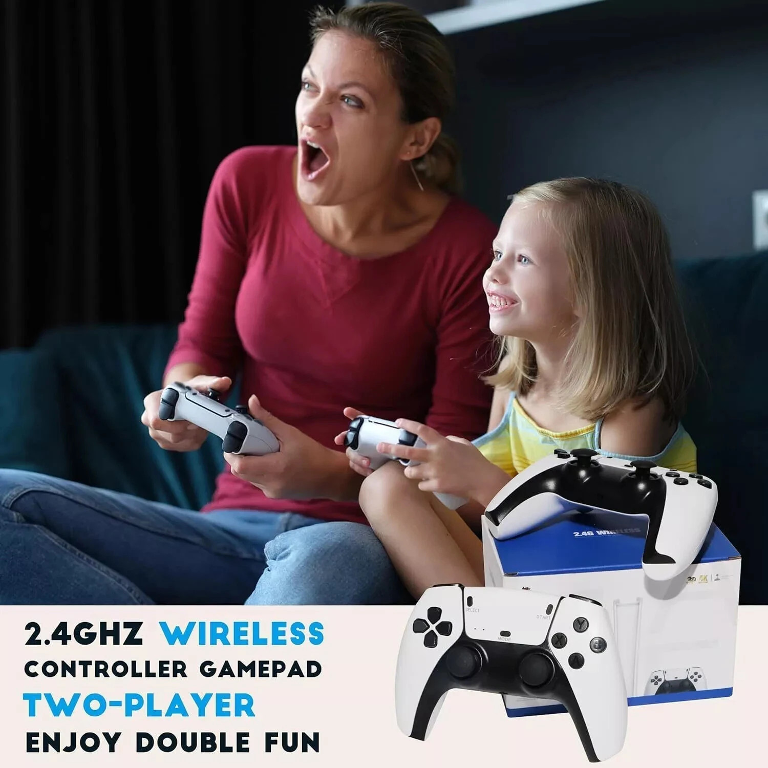 M15 4K HD Retro Game Stick Console 64GB 128GB 256GB 2 Wireless Controllers