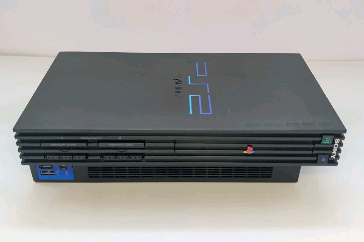 Sony PlayStation 2 PS2 Fat Console with OEM Cords + Controllers