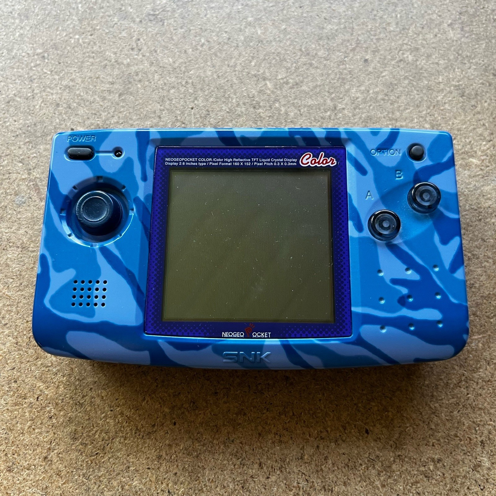 “NEW” SNK Neo Geo Pocket Color Handheld Console Slim Version in Camo Blue