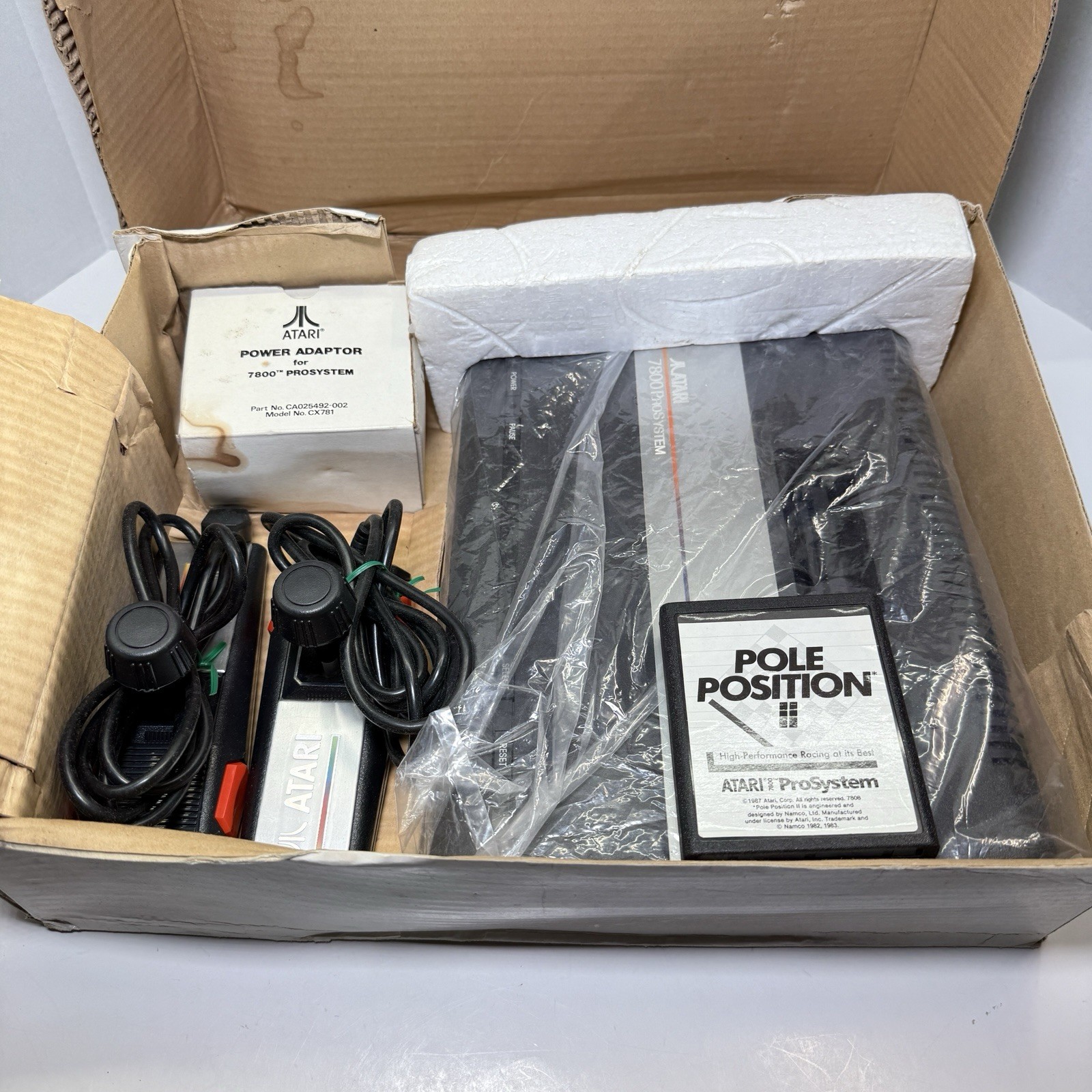 Atari 7800 Console In Box B.