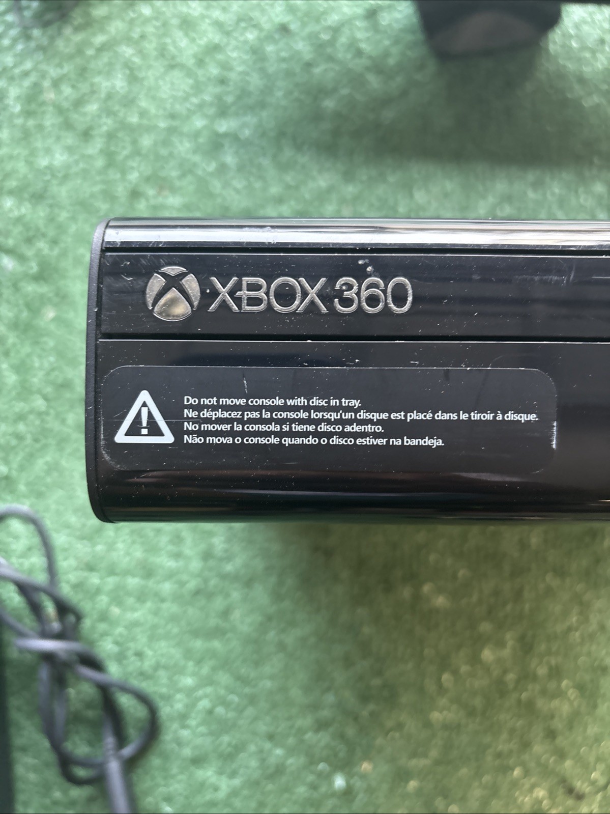 Xbox 360 E 250GB Bundle – 2 Controllers + Power Cord + Kinect + Head- Not Tested