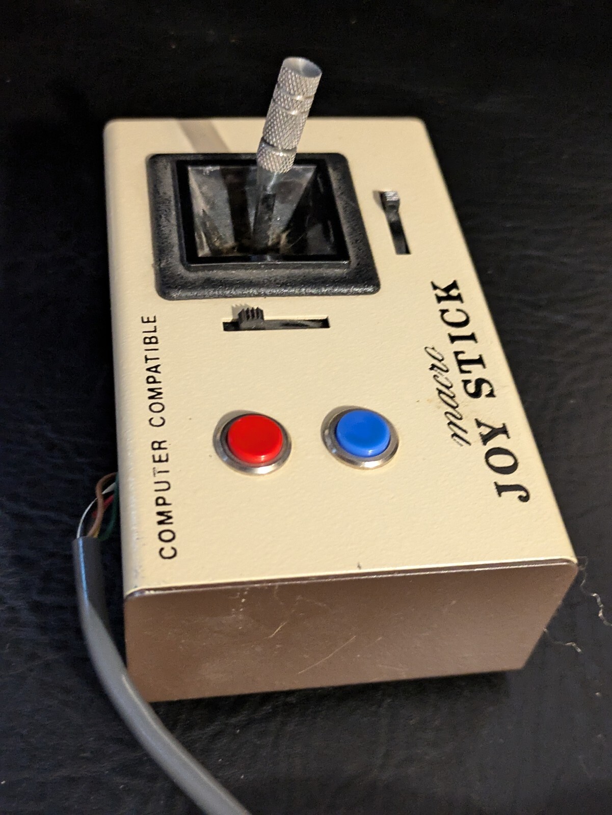Vintage Macro Joystick Computer Compatible Apple II IIE Vic 20 Hard Wire Taiwan