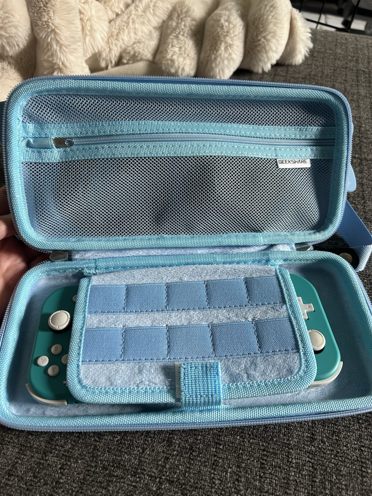 Nintendo Switch Lite Blue 32GB Handheld Wi‑Fi USB‑C w/ Charger & Case