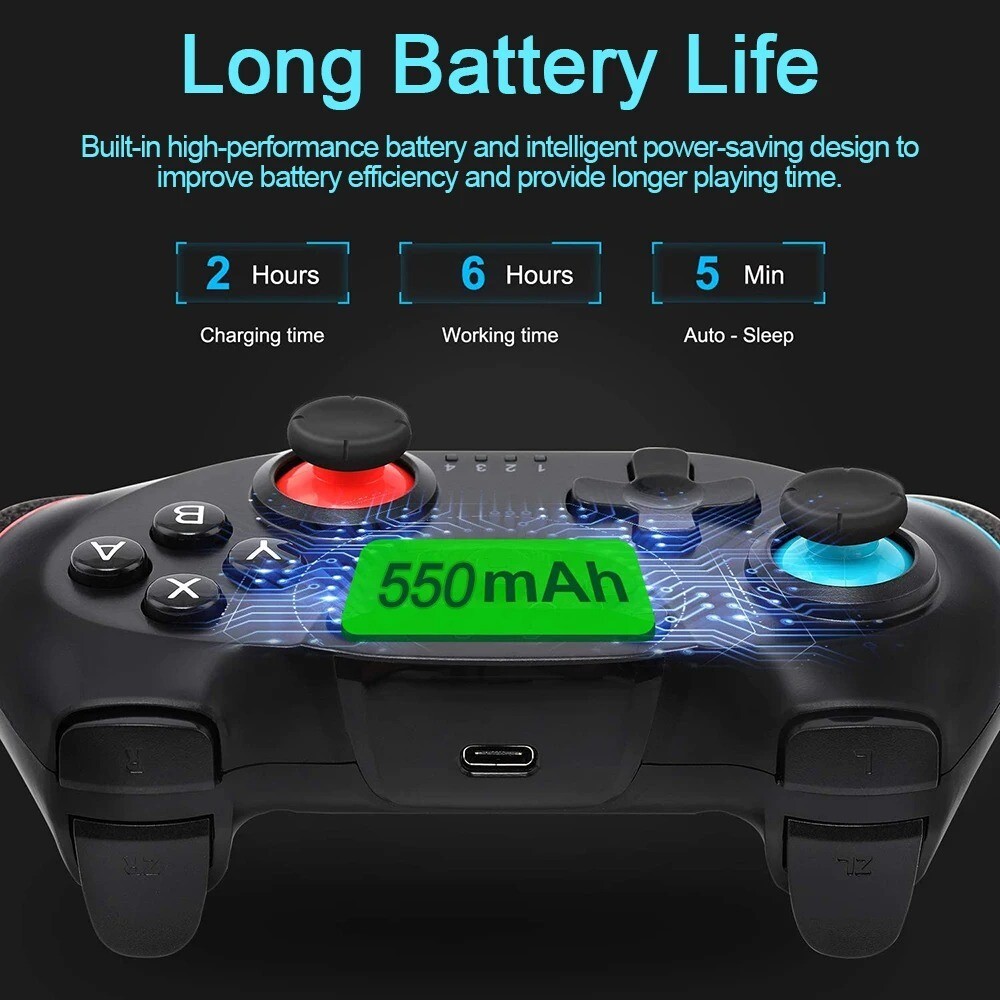 BROODIO Compatible Nintendo Switch Controller Wireless Bluetooth