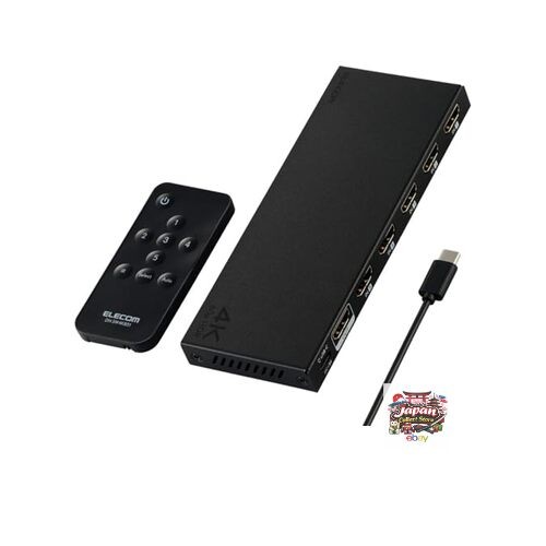 NEW ELECOM HDMI Switcher 4K 60Hz 5 Inputs/1 Output with Remote Control