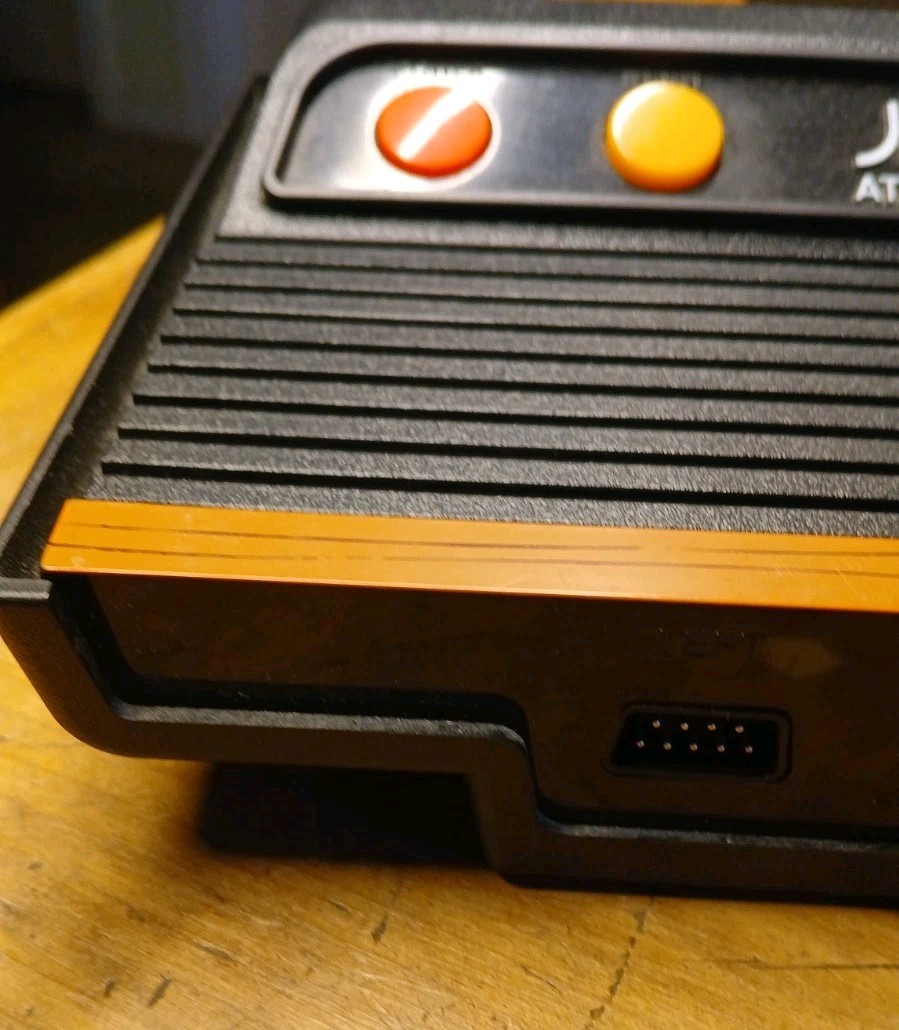 Atari Flashback 3 Home Console Black Orange Composite RCA Joysticks Controllers