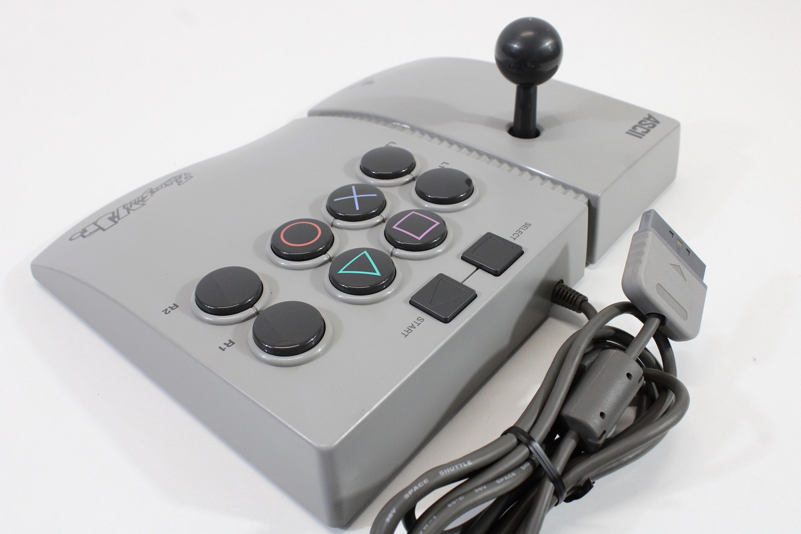 ASCII Fighter Stick V Jr. Arcade Joystick Controller ASC-0504J PlayStation PS1