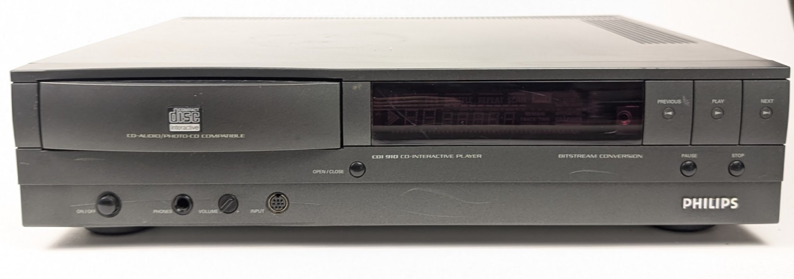 Philips CDI 910 CD Interactive Player Console Tested Working No Remote