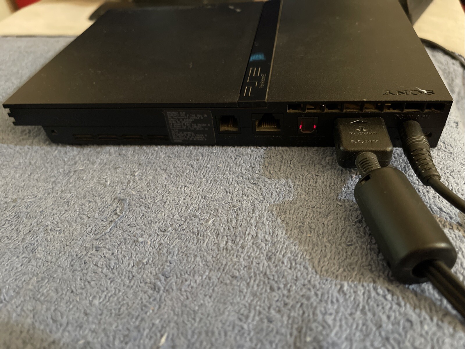 Sony PlayStation 2 Slim Console (SCPH-70012) Cords Controller Memory Card & HDD