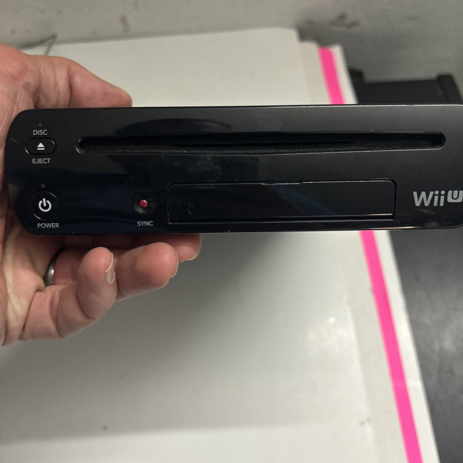Nintendo Wii U Console Black 32GB WUP-101(02) Console Only TESTED WORKS