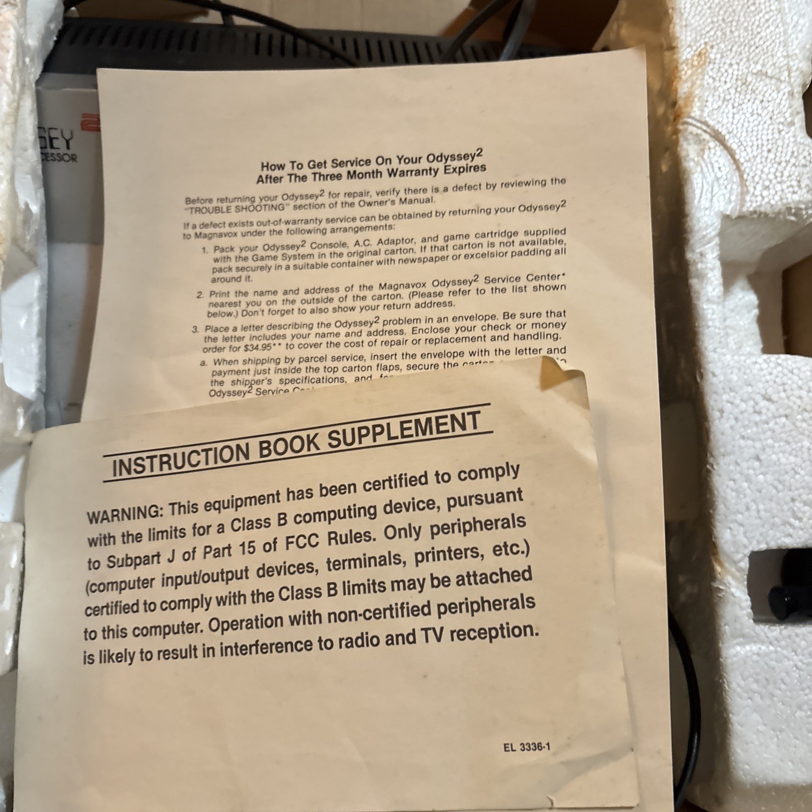 Magnavox Odyssey 2 Microprocessor Video Game Console In Original Box Plus Games