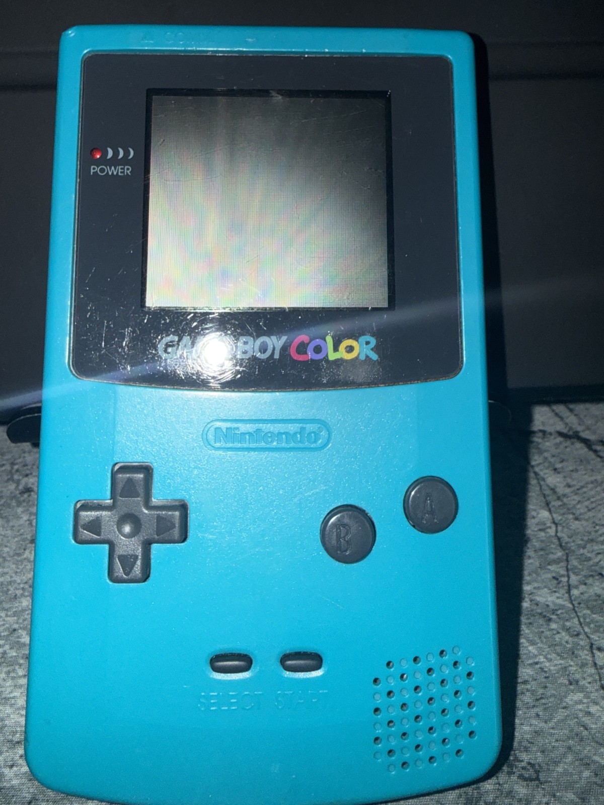 Nintendo GameBoy Color Handheld – Teal CGB-001 Tested Working Comes W/Mario Golf