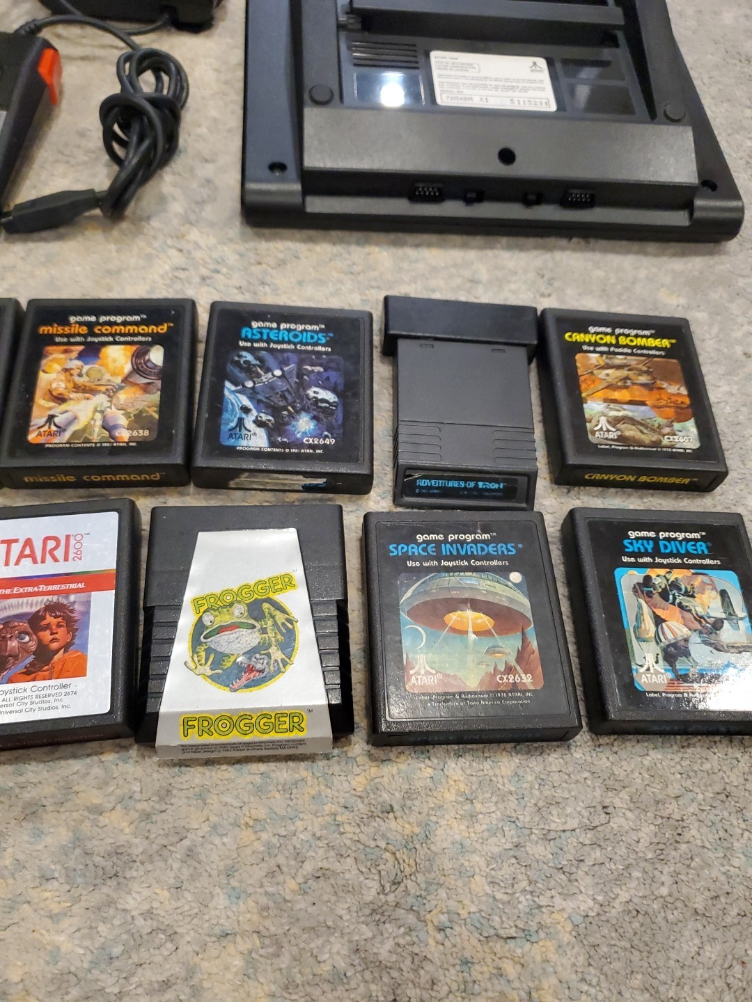 Atari 7800 Pro System Video Game Console, Games & Controllers UNTESTED Lot Of 16