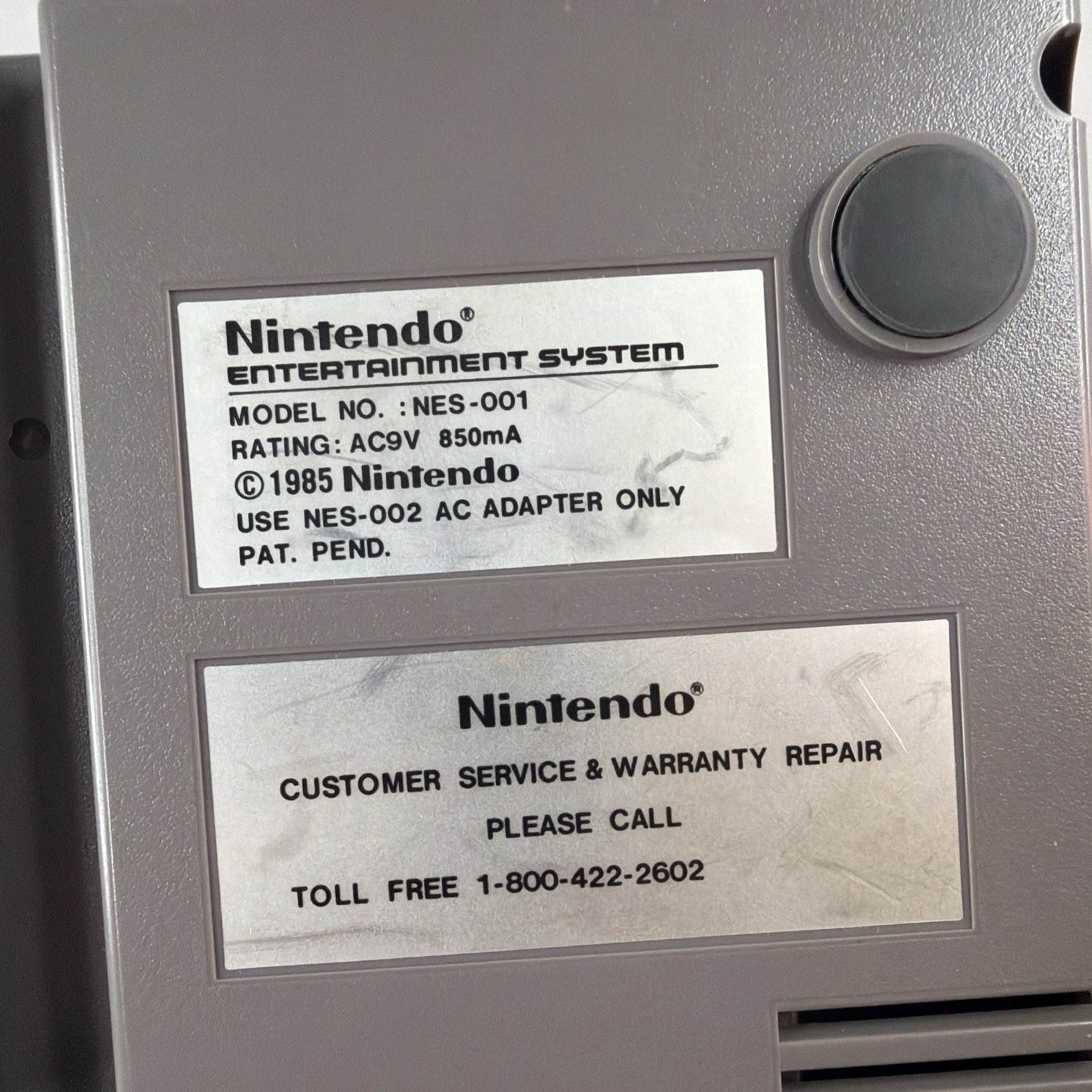 Nintendo NES Console Bundle NES-001 OEM Power RF Switch NES MAX Untested