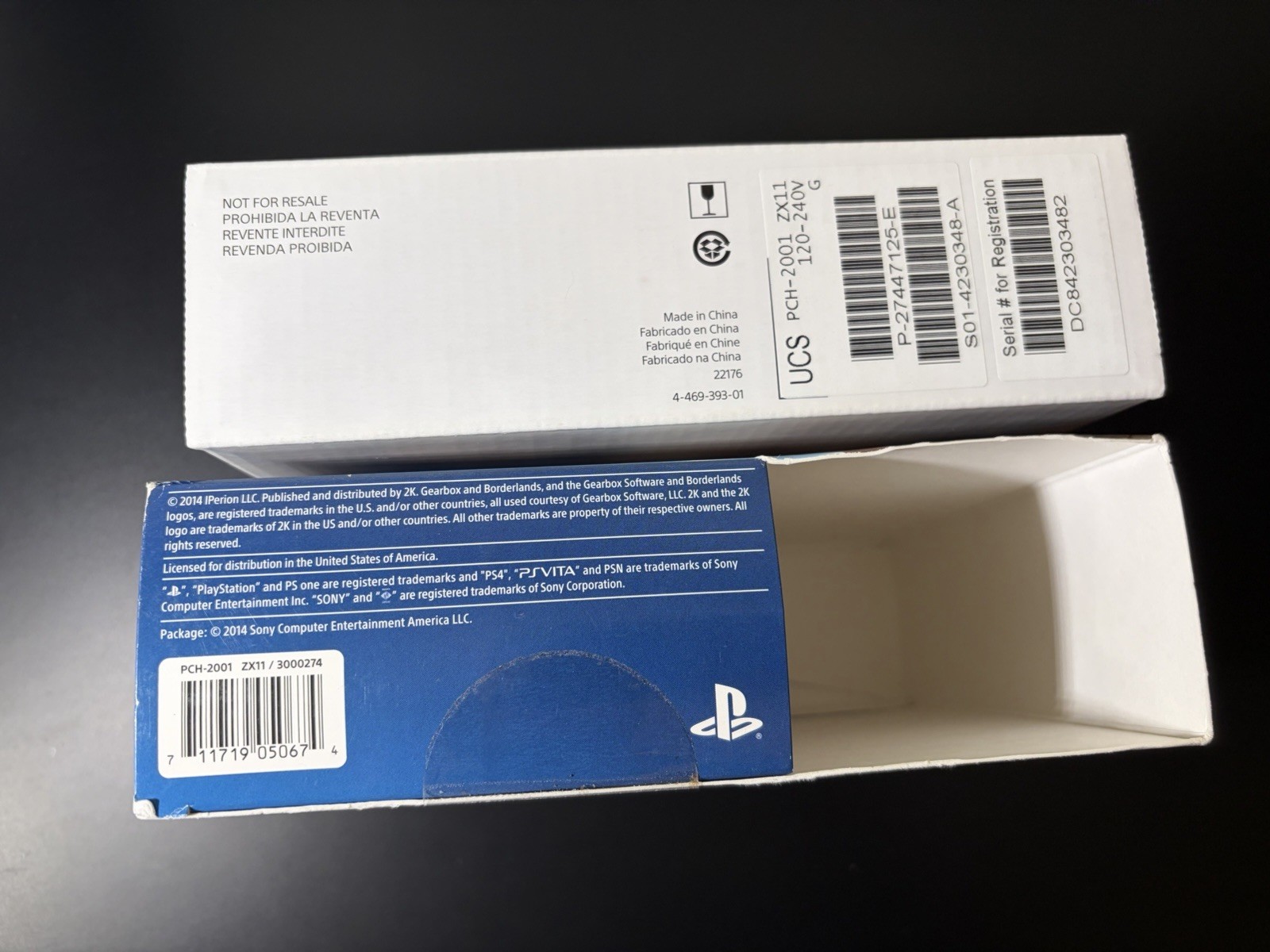 Borderlands 2 Sony PS Vita Black System PCH-2001 Complete In Box Mint Screen