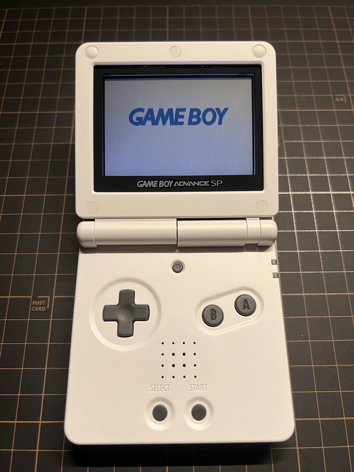 Nintendo Game Boy Advance SP AGS-001 Re-Shelled White/Power LED Issue