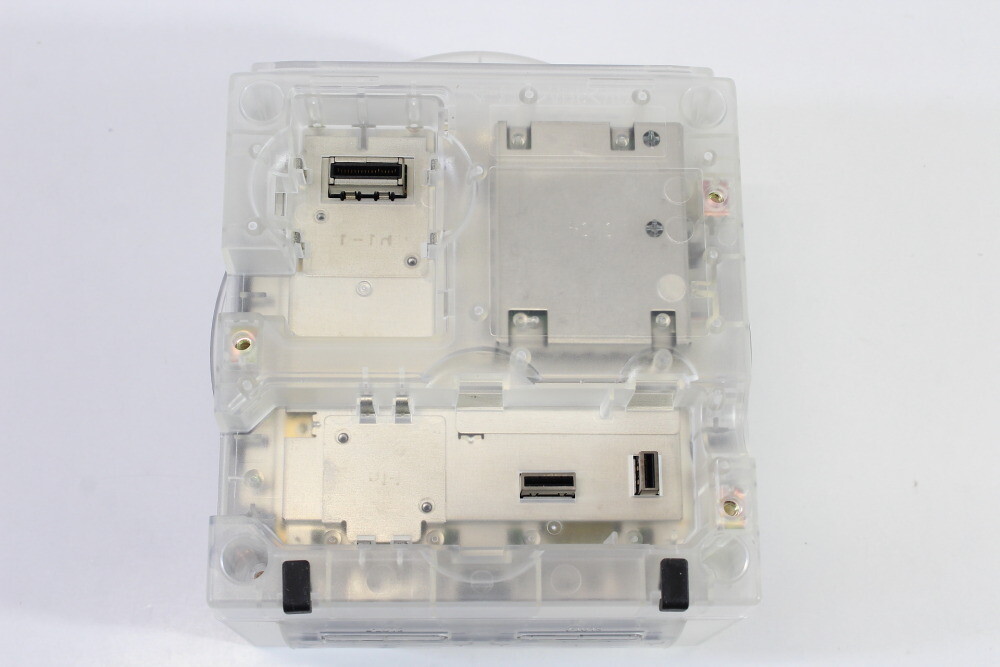 Nintendo Gamecube Clear Transparent White Console & AC AV NTSC-U/C DOL-001 LED