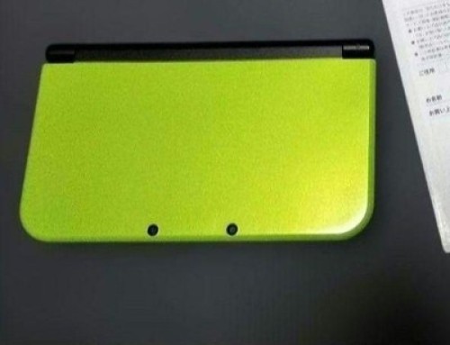 Nintendo 3DS LL Lime Black Console Display Item