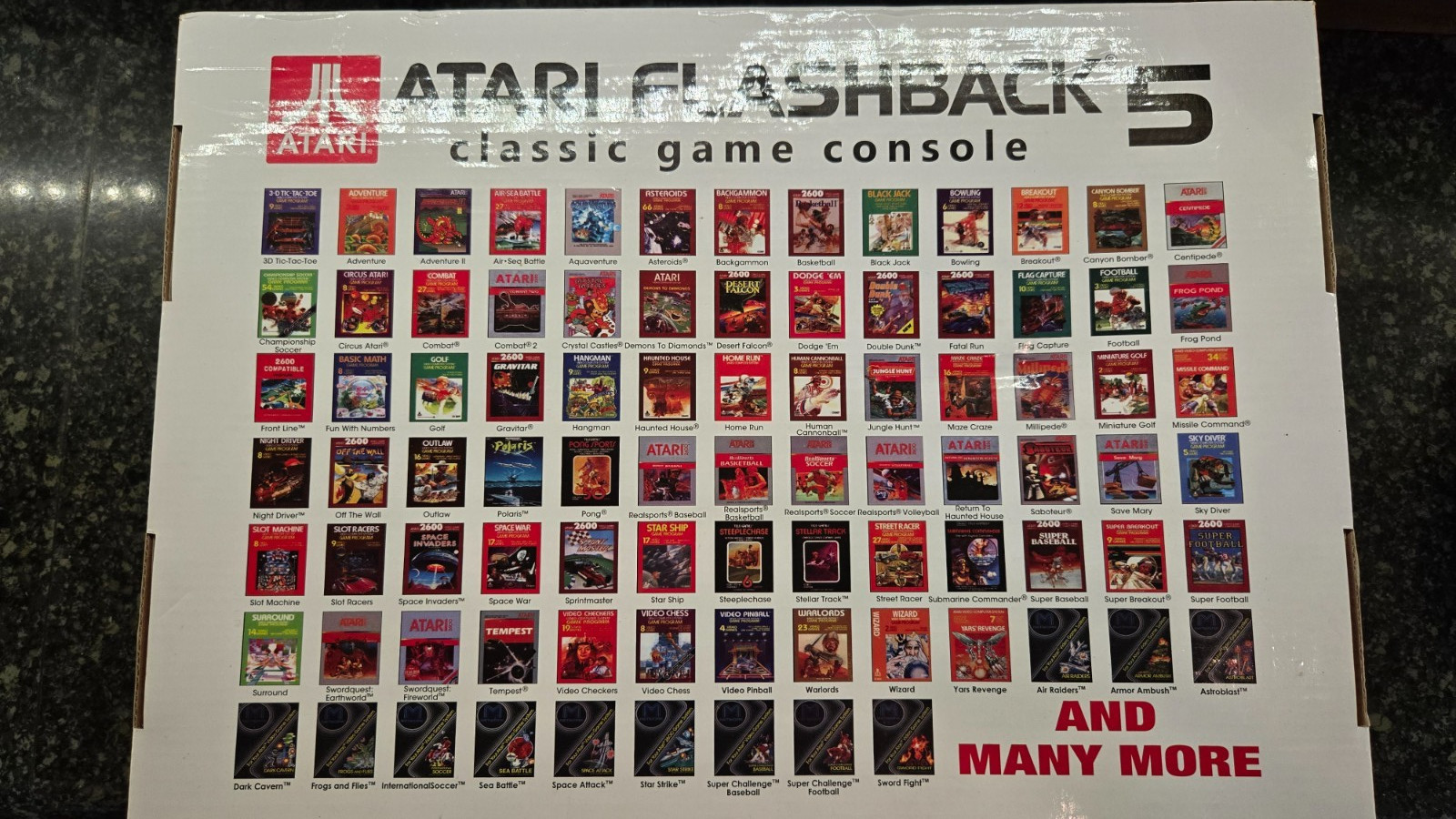 Atari Flashback 5 Classic Video Game Console-Collector’s Edition 92 Games-In Box