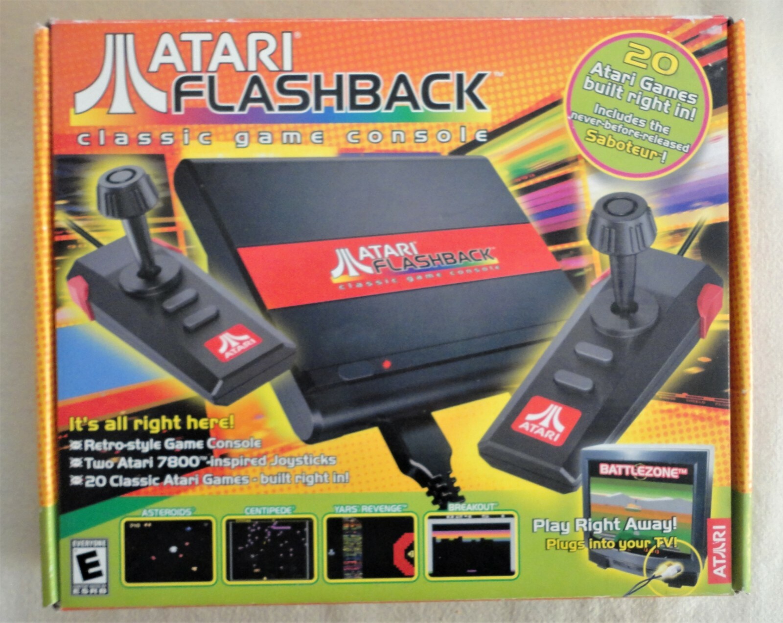 New 2004 Atari Flashback Classic Game Console & MIB Atari Flashback 4 AR2670B