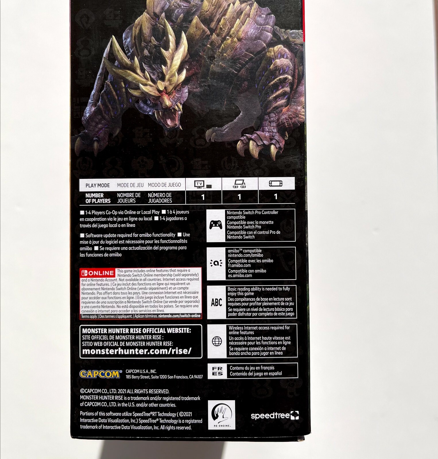 Nintendo Switch Monster Hunter Rise Deluxe Edition Gaming Console New Never Open