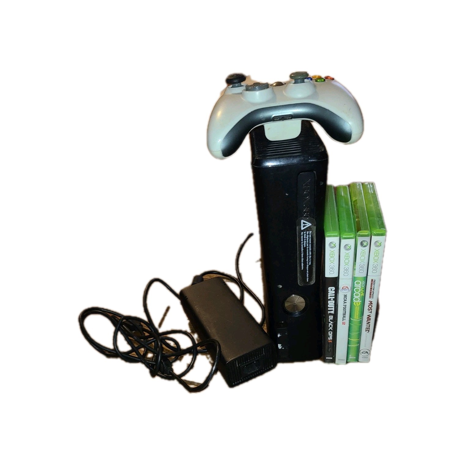 Xbox 360 ( BUNDLE) 4 Games and One Controller, Fast SHIPPING !