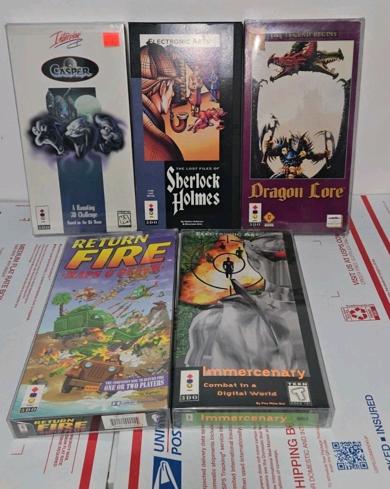 5 3DO Games Including New Sealed Casper, Dragon Lore, Immercenary READ LISTING!