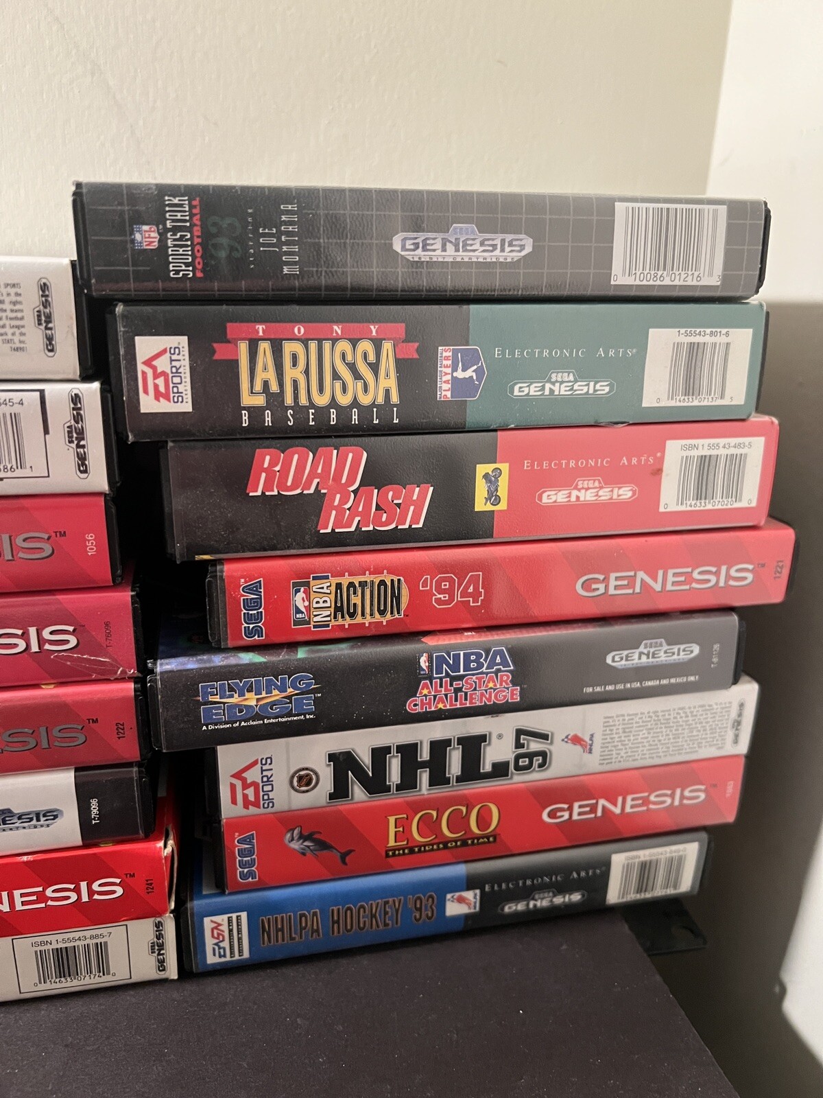 SEGA GENESIS 16-BIT SYSTEM+16 GAMES COMPLETE+CASE MANUALS UNTESTED JURASSIC PARK