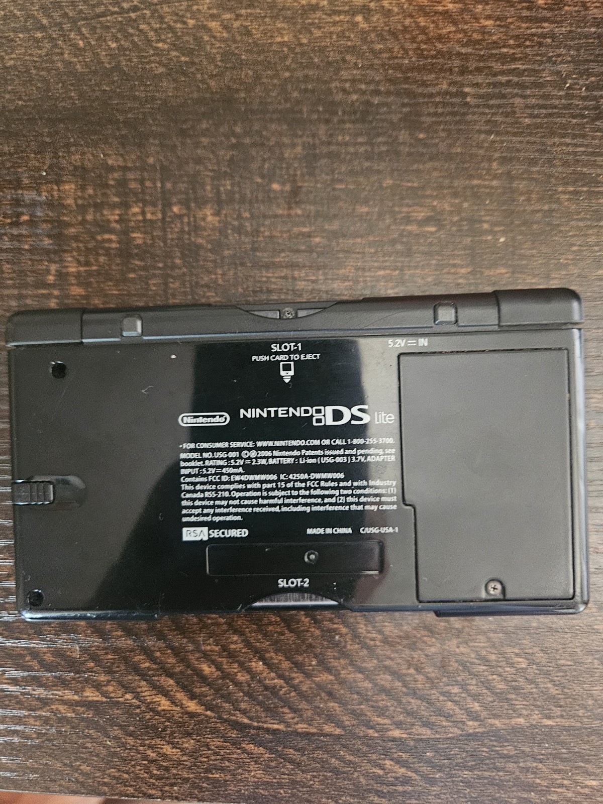 Nintendo DS Lite Handheld System – Onyx Black