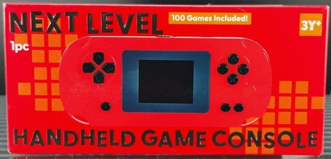 Next Level Handheld Game Console Red 3Y+ 100 Games Included
