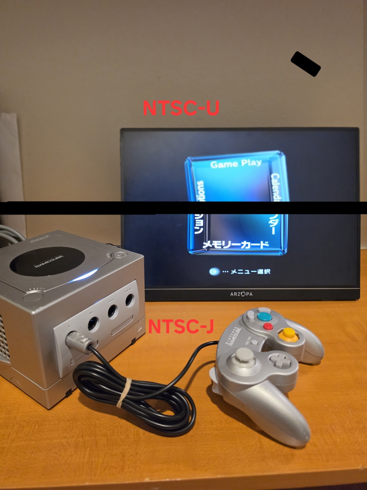 Silver Nintendo Gamecube DOL-001 Console. HDMI – USB-C – xenoGC