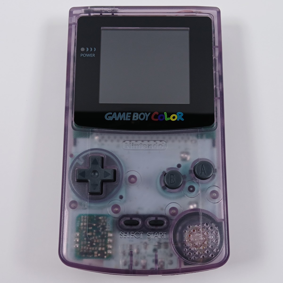 Nintendo Game Boy Color Console Clear Purple – Refurbished – Backlit IPS Screen!