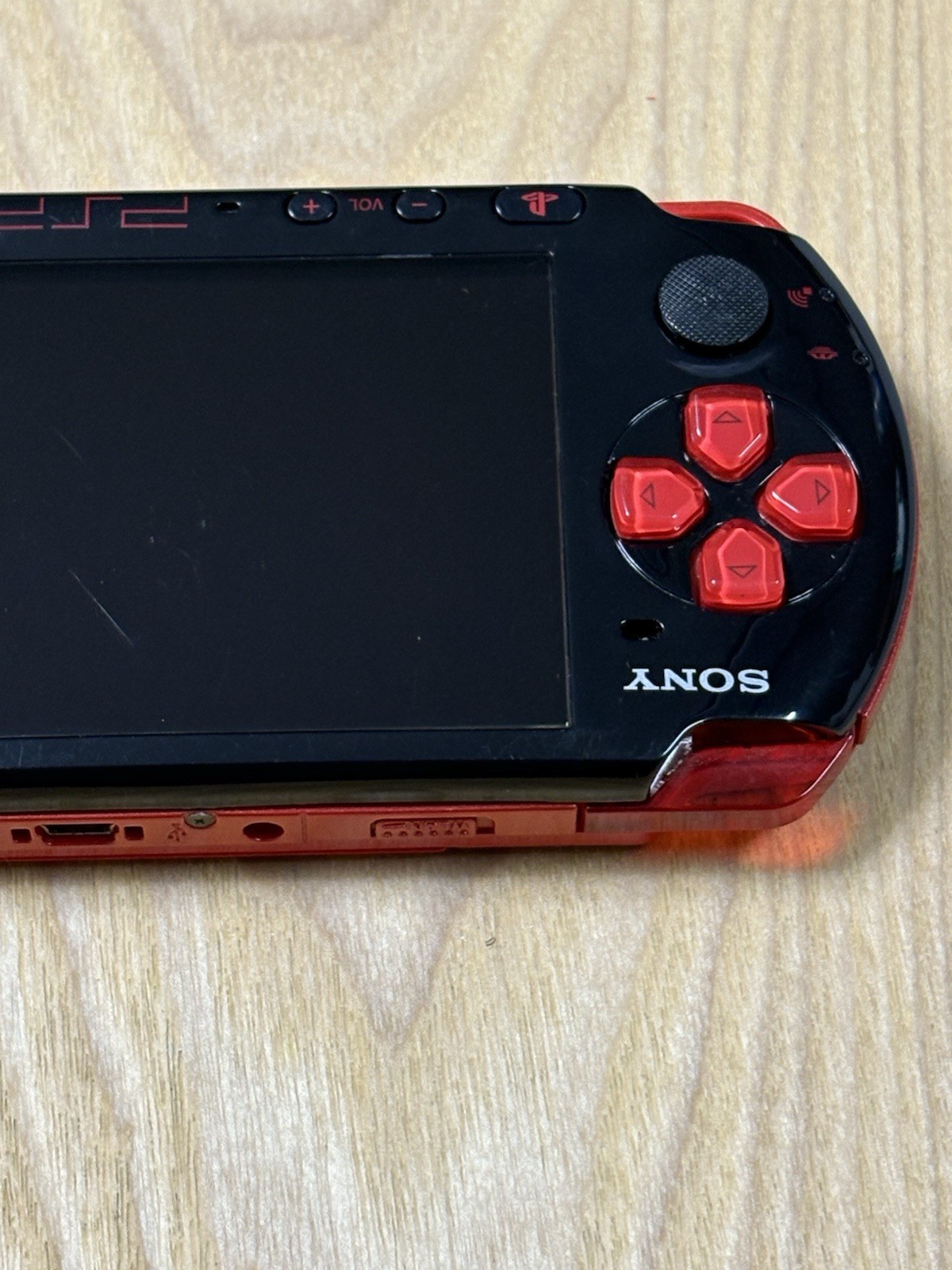 Sony PSP 3000 Black Red Handheld Console PSP-3000 Region Free Tested Japan