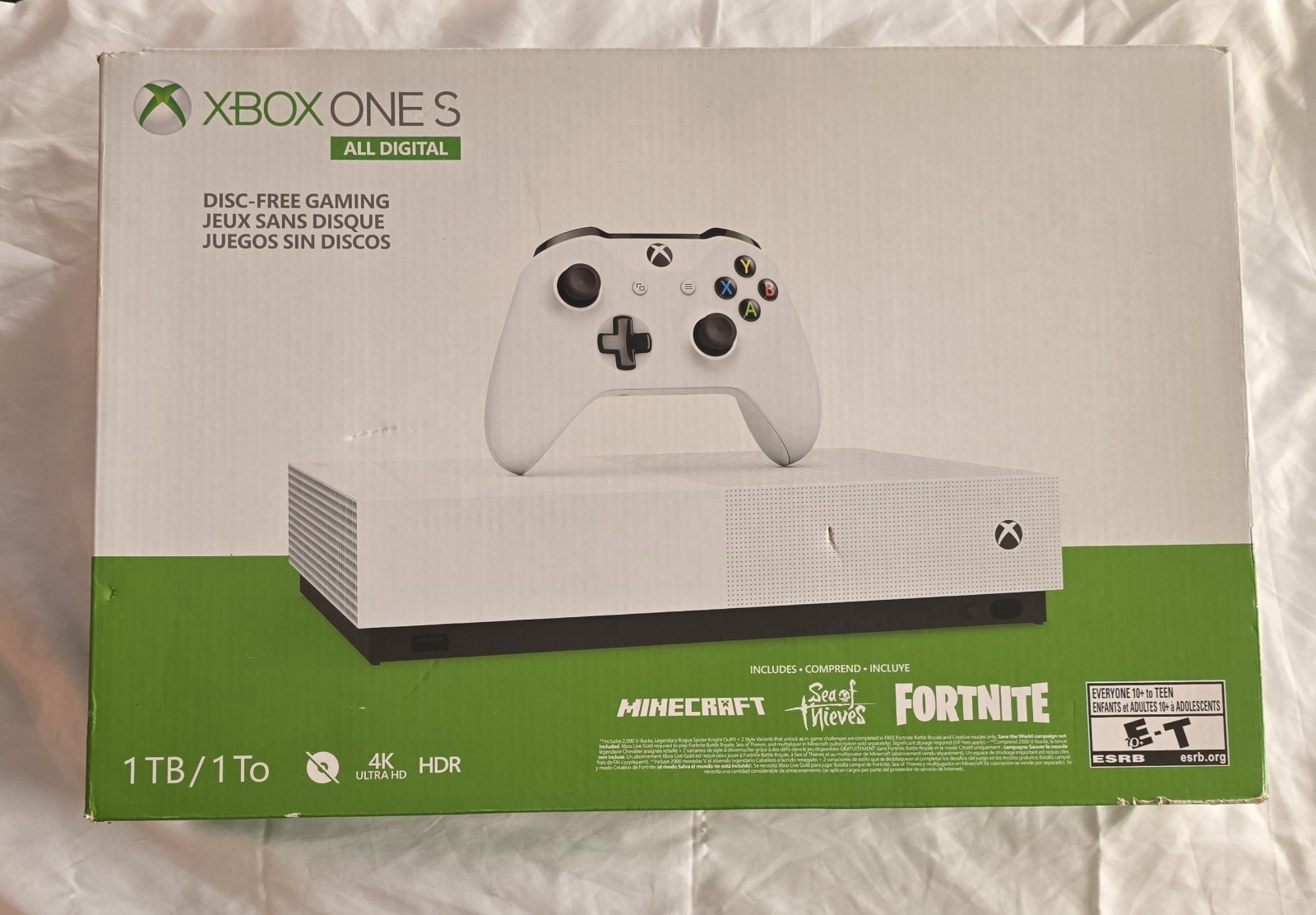 Microsoft Xbox One S All-Digital Edition 1TB Video Game Console – White