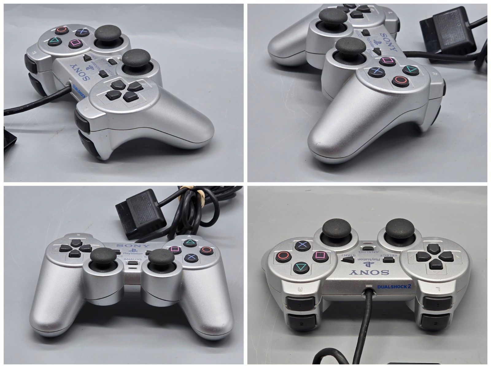 PlayStation 2 PS2 Slim Silver Console 1 Controller Cords Games Tested & Working