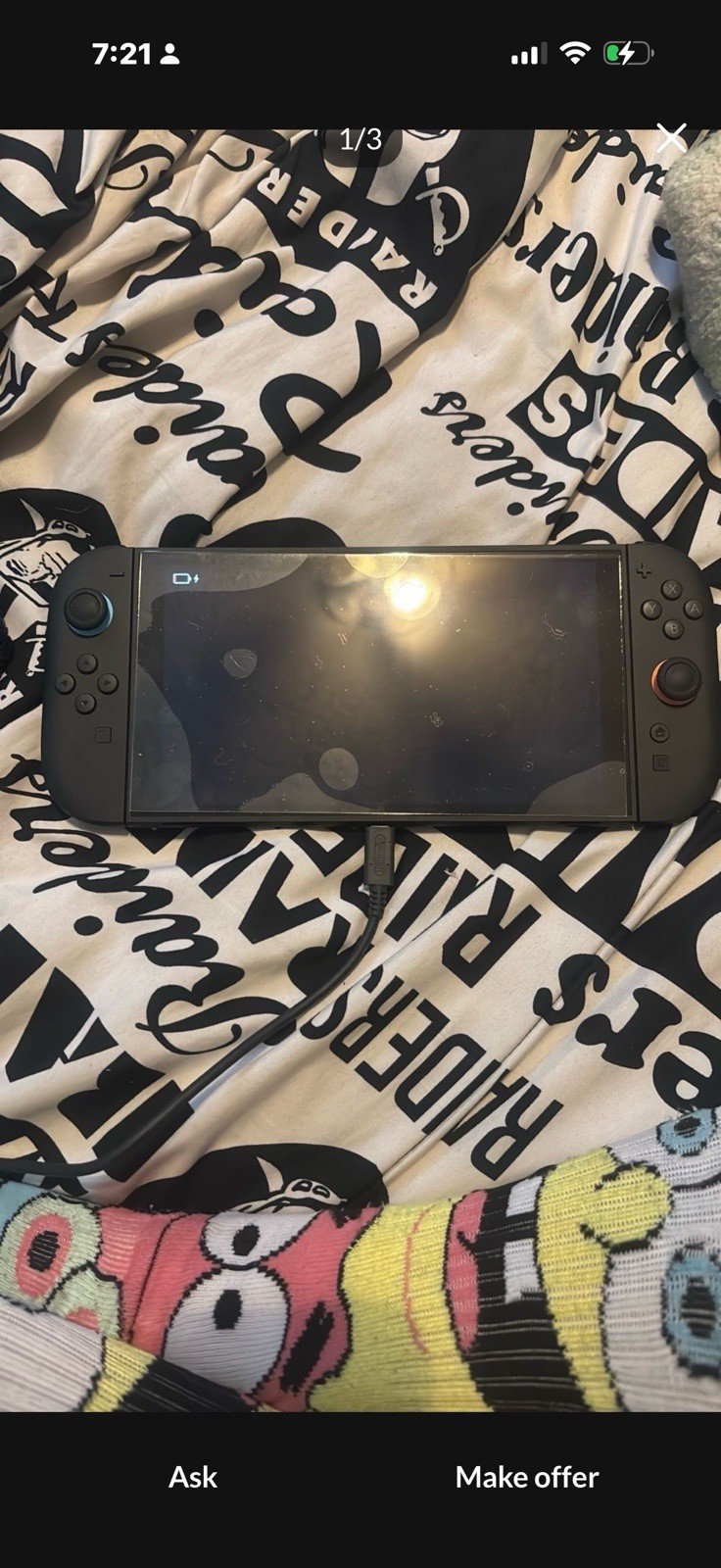 Nintendo Switch Handheld System w/ Joy-Con Wi-Fi USB-C Black