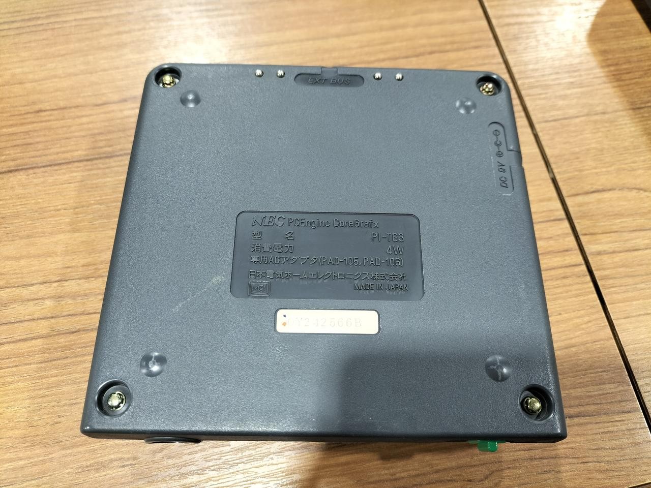 PC Engine Core Grafx Model PI TG3 PI AD8 NEC