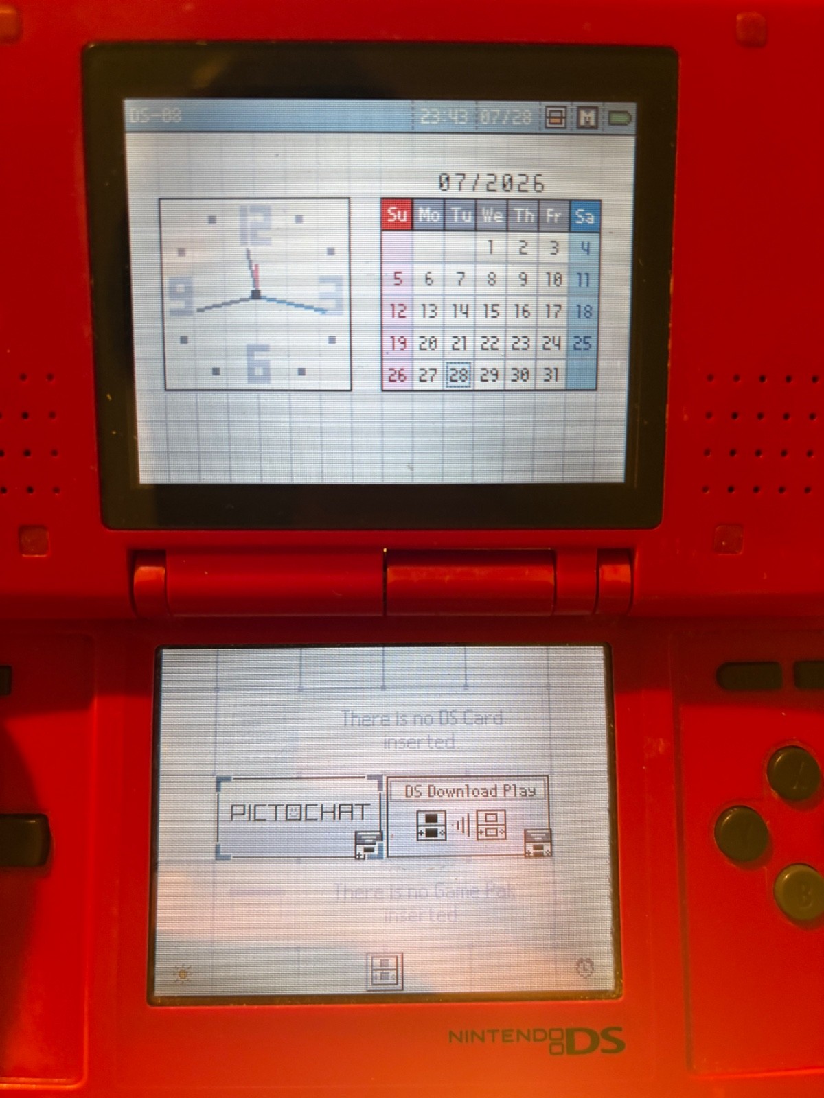 Nintendo DS Mario Red Handheld System – Good Condition! – TESTED & WORKING (08)