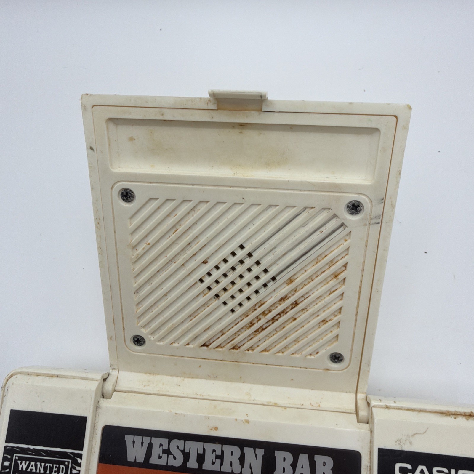 WESTERN BAR CASIO GAME WORKING CG-300 Japan 1984 – Missing Battery Cover – Read