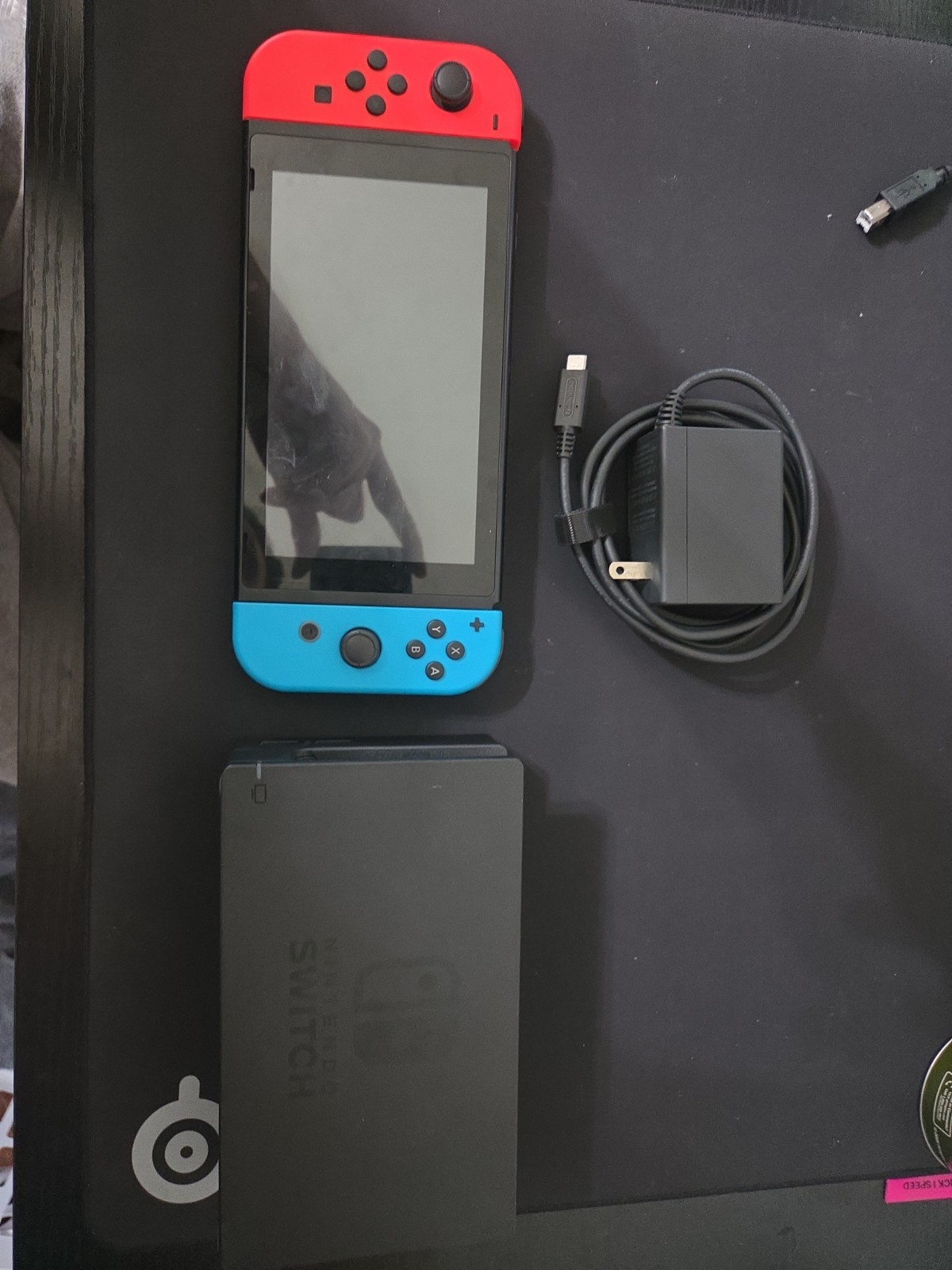 Nintendo Switch with Dock and Original Power Cable